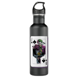 Joker and Batman Spade Playing Card Illustration 710 Ml Water Bottle