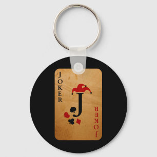 Joker Card Costume  Halloween Deck of Cards Key Ring