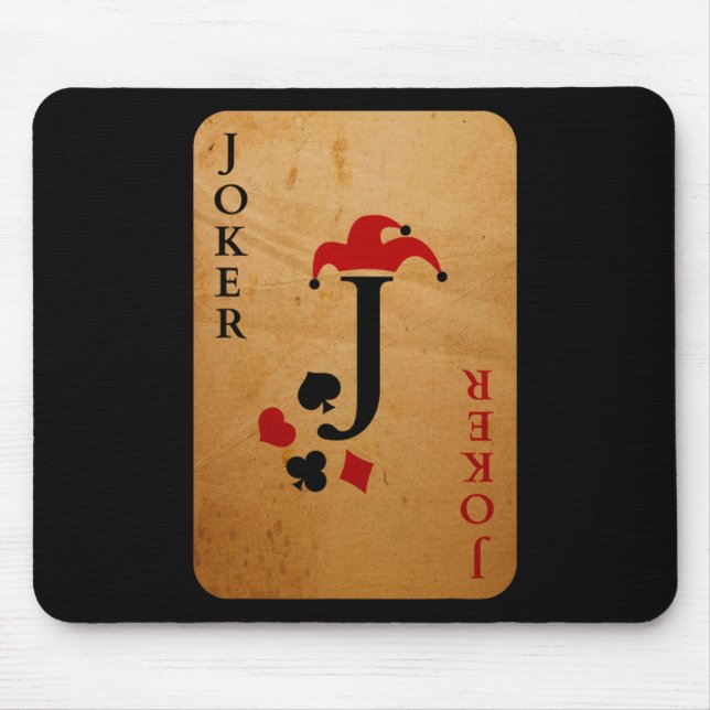 Joker Card Costume  Halloween Deck of Cards Mouse Pad (Front)