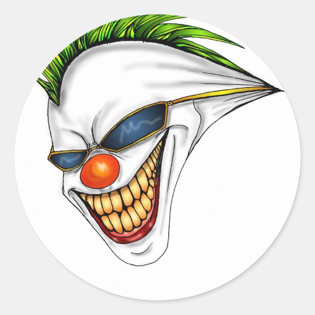 Joker Classic Round Sticker (Front)