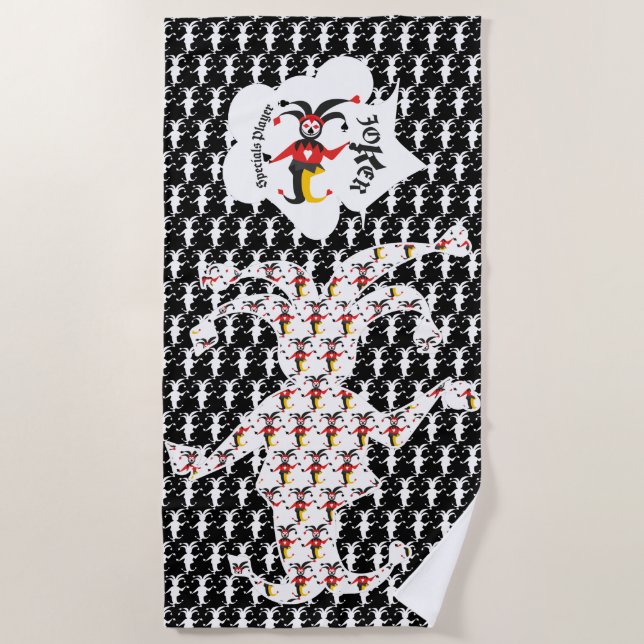 JOKER COMODIN POKER SPECIAL PLAYER JOKER BEACH TOWEL (Front)