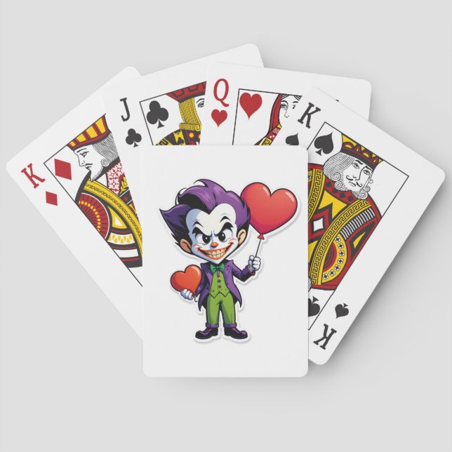 Joker in Love Playing Cards (Back)
