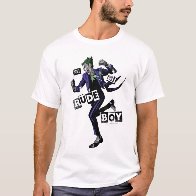 Joker "Oi! Oi! Rude Boy!" Halftone Graphic T-Shirt (Front)