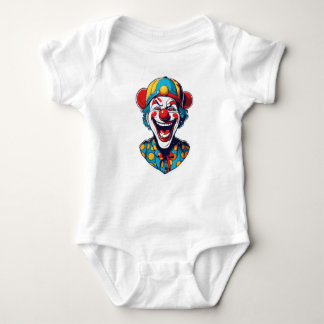 "Joker’s Carnival: Retro Comic Book Logo" Baby Bodysuit