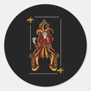 Jokers Wild Classic Round Sticker