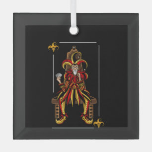 Jokers Wild Glass Tree Decoration
