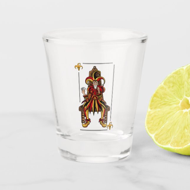 Jokers Wild Shot Glass (Front)