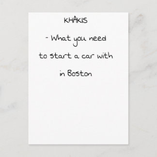 Jokes from Boston Postcard