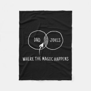 Jokes Where The Magic Happens 1  Fleece Blanket