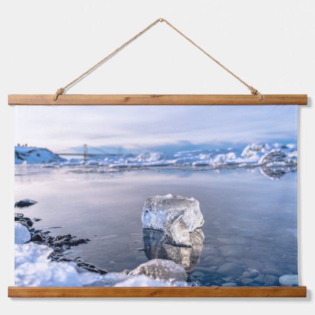Jökulsárlón Glacier Lagoon Hanging Tapestry (Front)