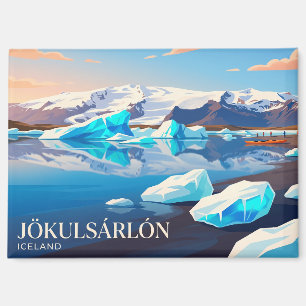 Jökulsárlón Glacier Lagoon Iceland Magnet