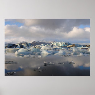 Jokulsarlon glacier lake in Iceland poster