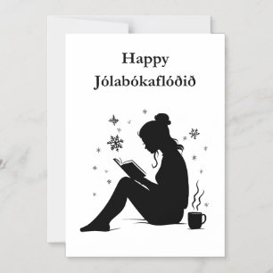 Jolabokaflod - Iceland Book Flood Magnetic Invitation