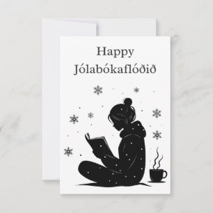 Jólabókaflóð – Icelandic Book Flood, Custom Gift Invitation