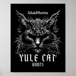 Jólakötturinn Christmas Yule Cat Hunts Poster