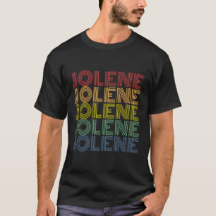 Jolene Retro Wordmark Pattern Vintage Style T-Shirt