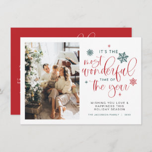 JOLIE Boho Most Wonderful Time Christmas Card