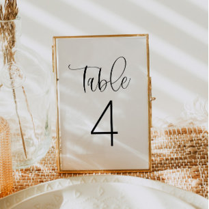 JOLIE Minimalist Boho Simple Table Number Card