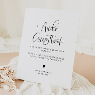 JOLIE Minimalist Boho Wedding Audio Guestbook Sign