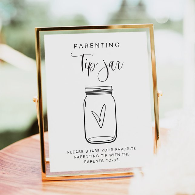 JOLIE Minimalist Parenting Tip Jar and Advice Sign (Creator Uploaded)