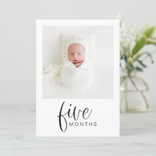 JOLIE Modern 1st Birthday Milestone Photo Banner I Invitation