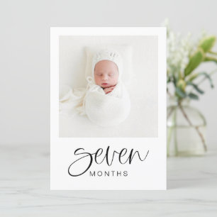 JOLIE Modern 1st Birthday Milestone Photo Banner I Invitation