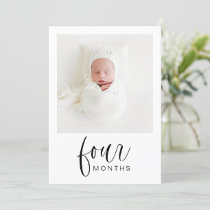 JOLIE Modern 1st Birthday Milestone Photo Banner Invitation