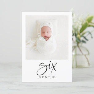 JOLIE Modern 1st Birthday Milestone Photo Banner Invitation