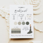 JOLIE Modern EDITABLE Bridesmaid Info Card<br><div class="desc">This bridesmaid info card features an edgy handwritten font, modern design with fully editable colours! TO EDIT: In the personalisation section, scroll all the way down and select 'click to customise further'. This will bring you into the full editor where you can change all of the colours. Easily edit *most*...</div>