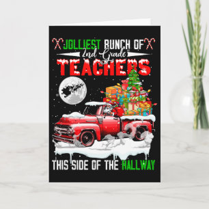 Jolliest Bunch Of 2nd Grade Teachers Of Hallway Pi Card