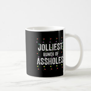Jolliest Bunch Of Holes Christmas Lights Funny Chr Coffee Mug