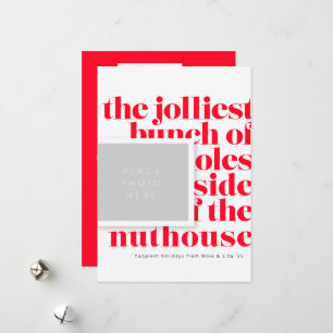 Jolliest Bunch Tradition with Trio Backer Holiday Card