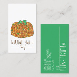 Jollof Rice Nigerian Ghanaian West African Food Business Card