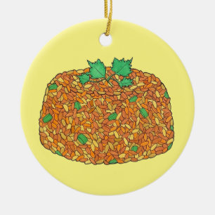 Jollof Rice Nigerian Ghanaian West African Food Ceramic Ornament