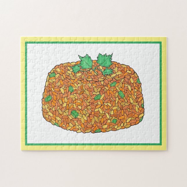 Jollof Rice Nigerian Ghanaian West African Food Jigsaw Puzzle (Horizontal)