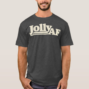 Jolly AF cute retro Christmas tee