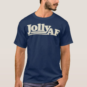 Jolly AF cute retro Christmas tee shirt