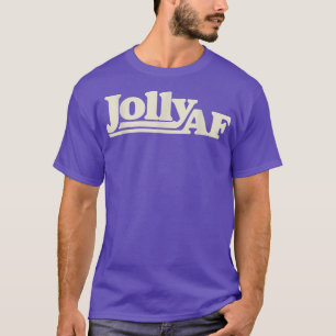 Jolly AF cute retro Christmas tee shirt