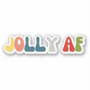 Jolly AF sarcastic retro font colours text