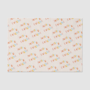 Jolly and Bright Chic Christmas Tissue Paper