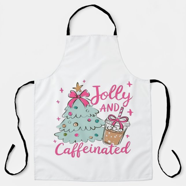 Jolly and Caffeinated Apron (Front)