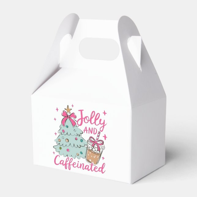 Jolly and Caffeinated Favour Box (Front Side)