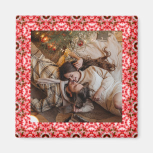 Jolly and Festive Christmas Photo Picture Frame Magnet