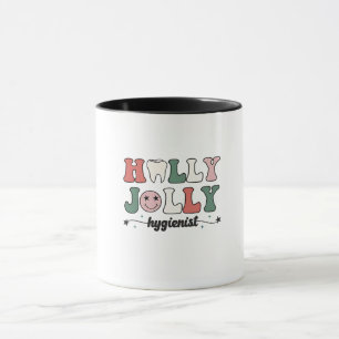 Jolly and Hygienist dental dentist Christmas Santa Mug