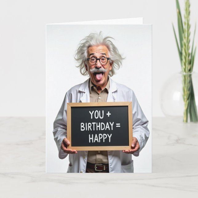 Jolly Birthday Portrait Card (Front)