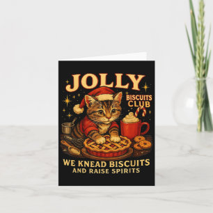 Jolly Biscuits Club We Knead Cat Xmas Card