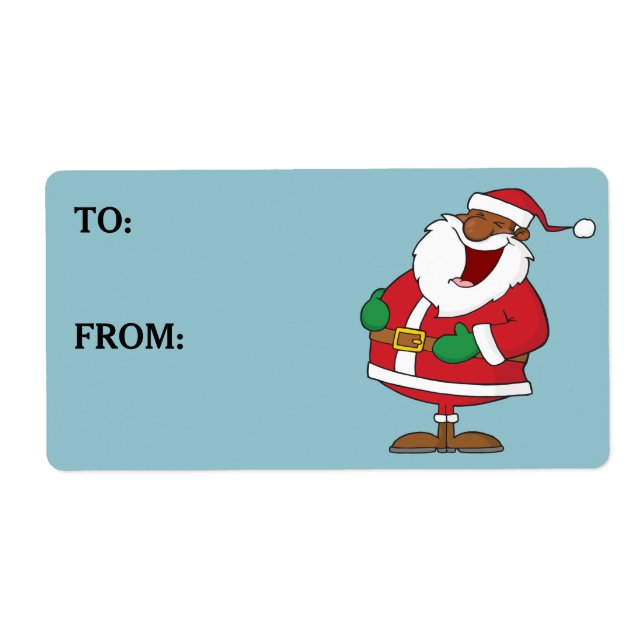 Jolly Black Saint Nicholas Printed Label (Front)