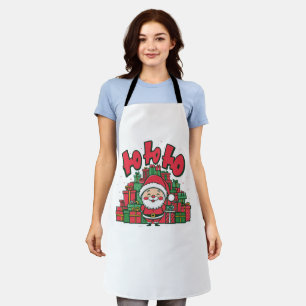 Jolly Cartoon Santa Christmas-67748 Apron