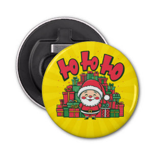 Jolly Cartoon Santa Christmas-67748 Bottle Opener