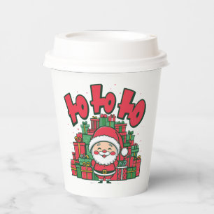 Jolly Cartoon Santa Christmas-67748 Paper Cups